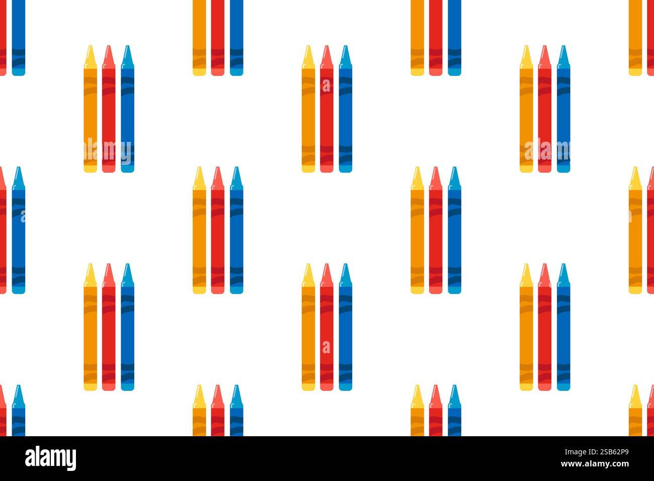Pen icon seamless pattern background. Highlighter vector illustration. Pen symbol pattern. Vector illustration Stock Vector