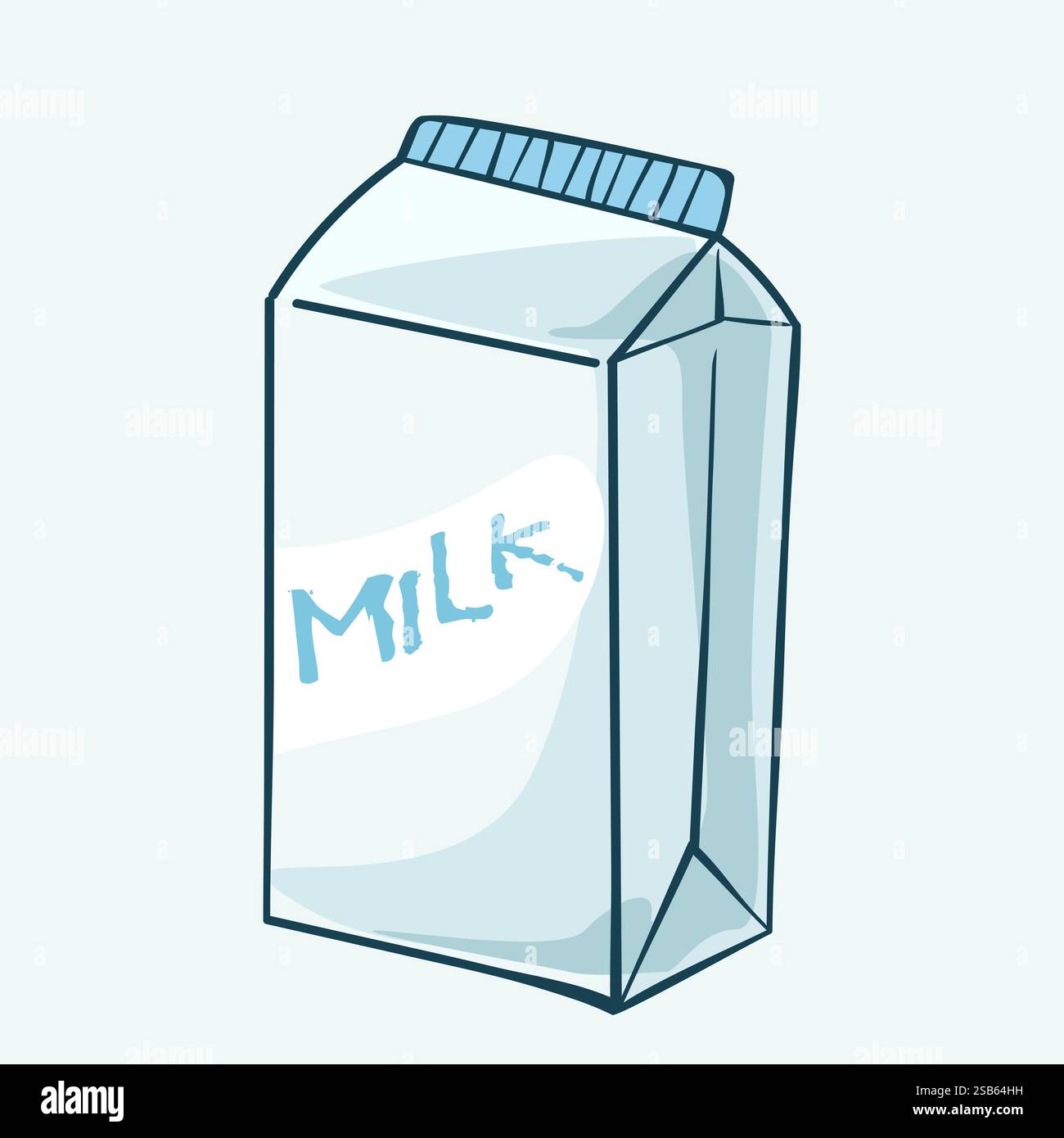 Full cream Milk packaging carton design mock-up. Beverage product pure ...