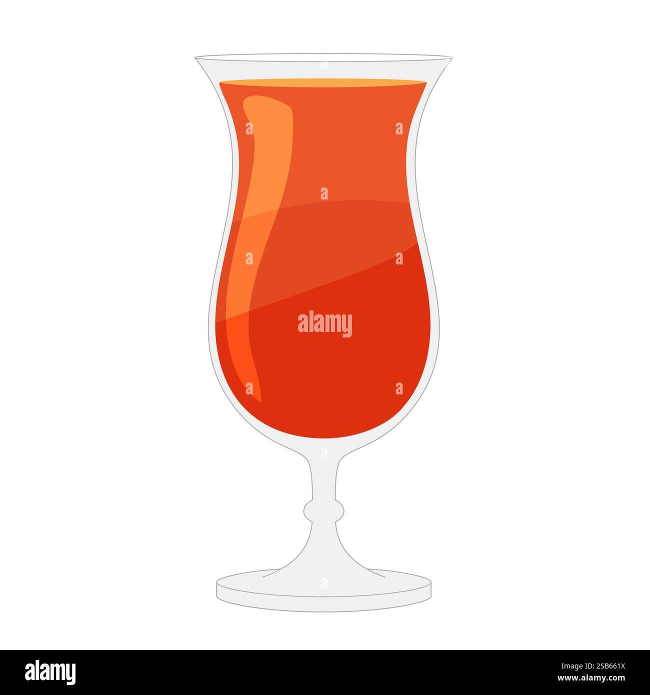 Red wine in glass icon - Vector. Vector illustration Stock Vector