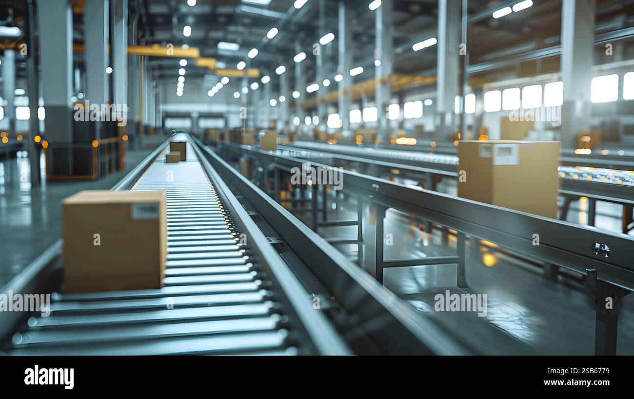 This image depicts an expansive and technologically advanced packaging ...