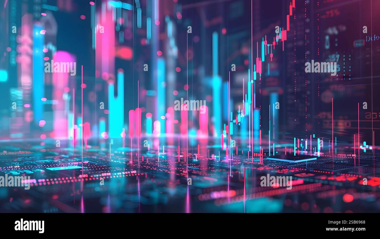 This Striking Image Depicts A Futuristic Data Visualization Dashboard This Striking Image Depicts A Futuristic Data Visualization Dashboard