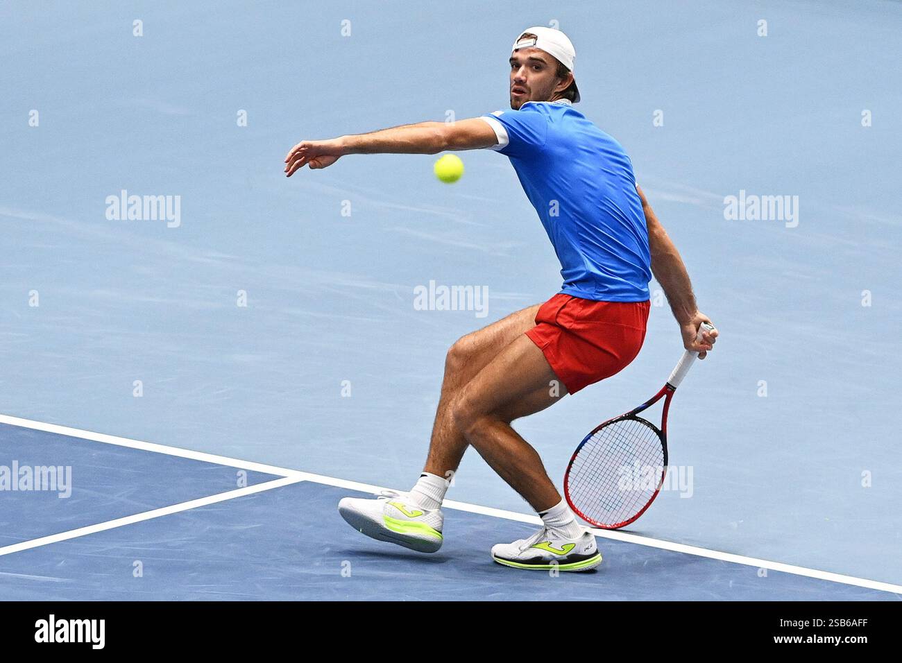 Davis Cup qualification, tennis doubles, Tomas Machac (pictured) and