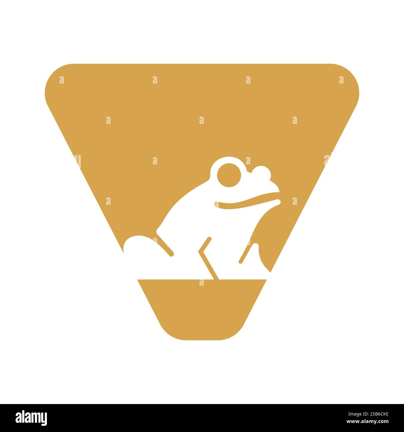 Minimalist frog logo vector hi-res stock photography and images - Alamy