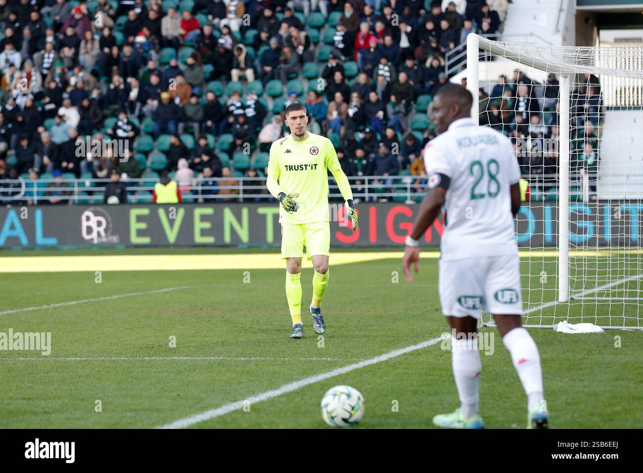 40 Robin RISSER (red) during the Ligue 2 BKT match between Red Star and ...