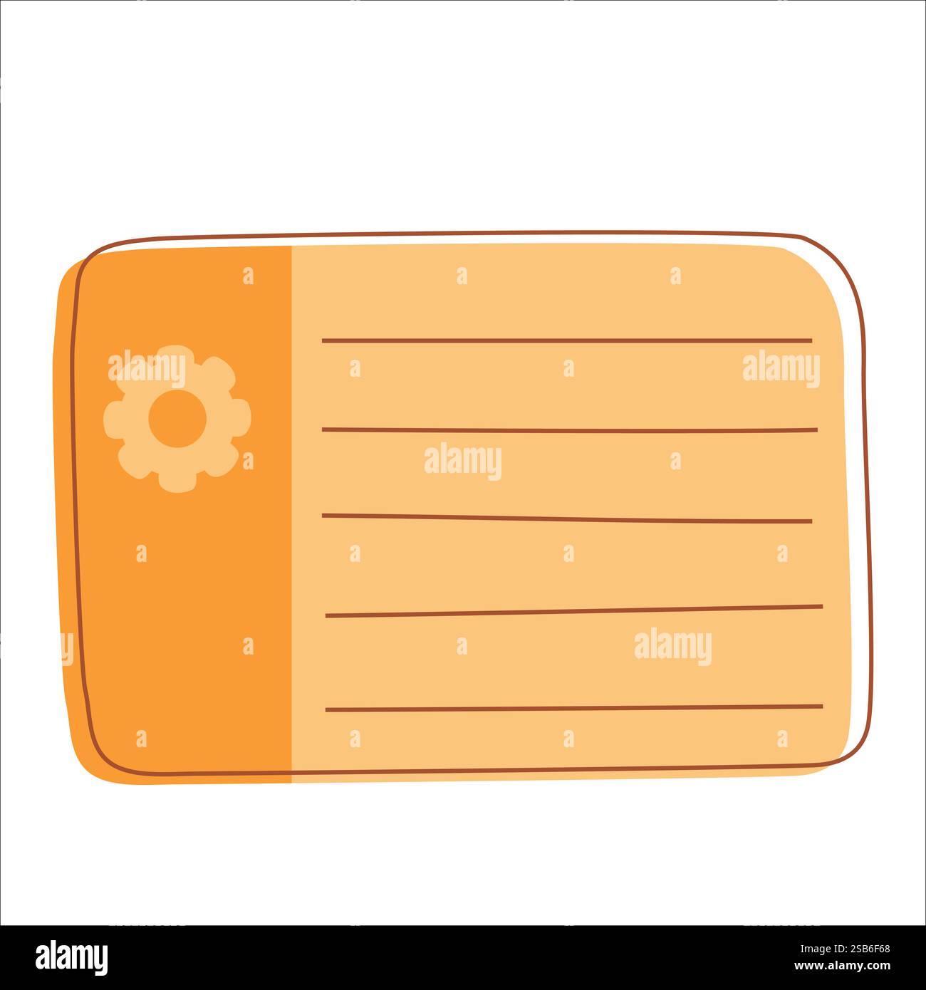 Postal envelope. Flat vector illustration. Vector illustration Stock Vector