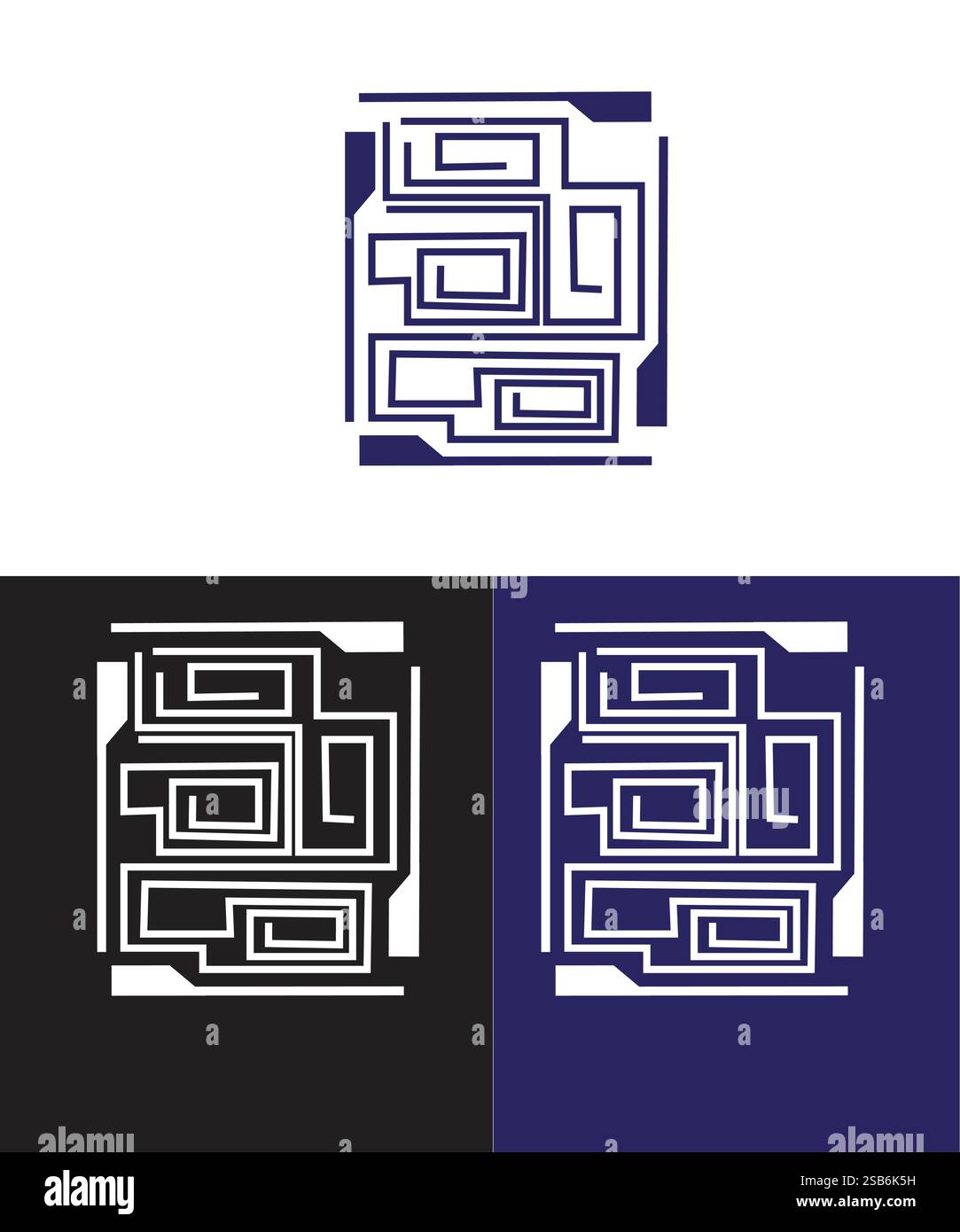 Circuit board vector of icon design set, set of circuit logo ...