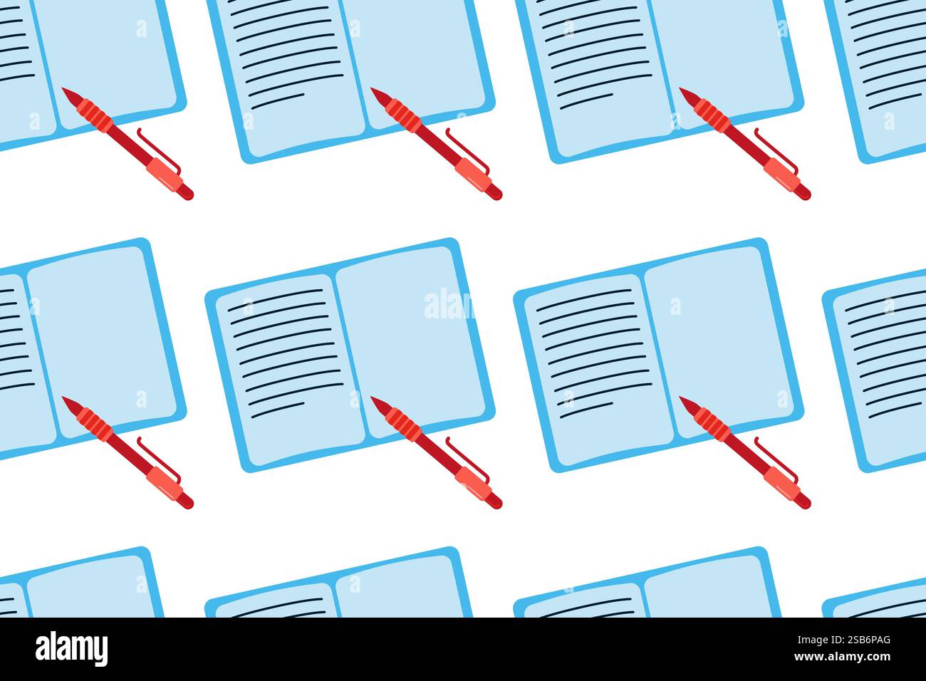 stationery elements seamless pattern design vector. Vector illustration Stock Vector