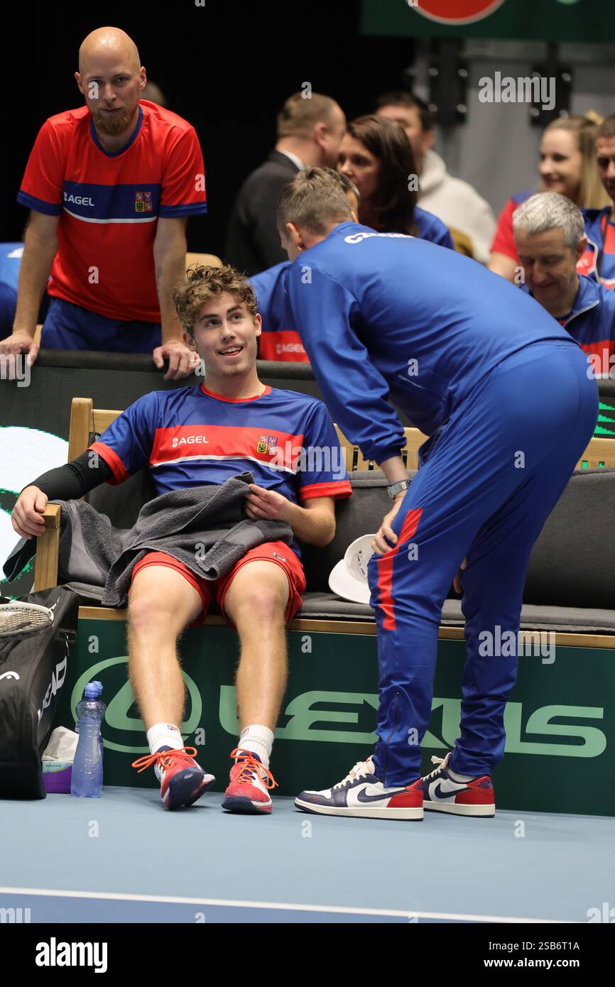 Davis Cup qualification, singles, Maxim Mrva (pictured) of the Czech