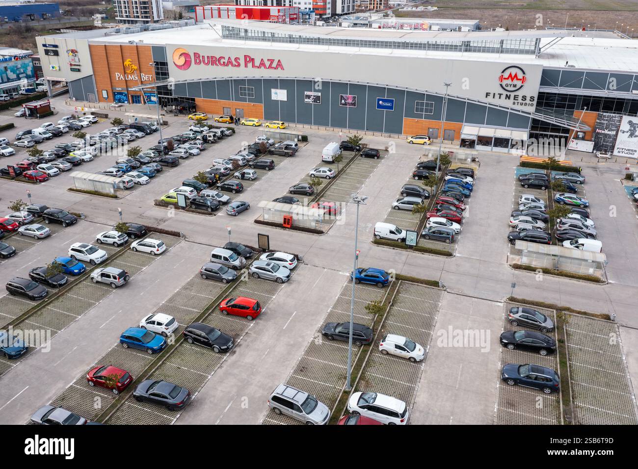 Aerial view burgas plaza mall hi-res stock photography and images - Alamy