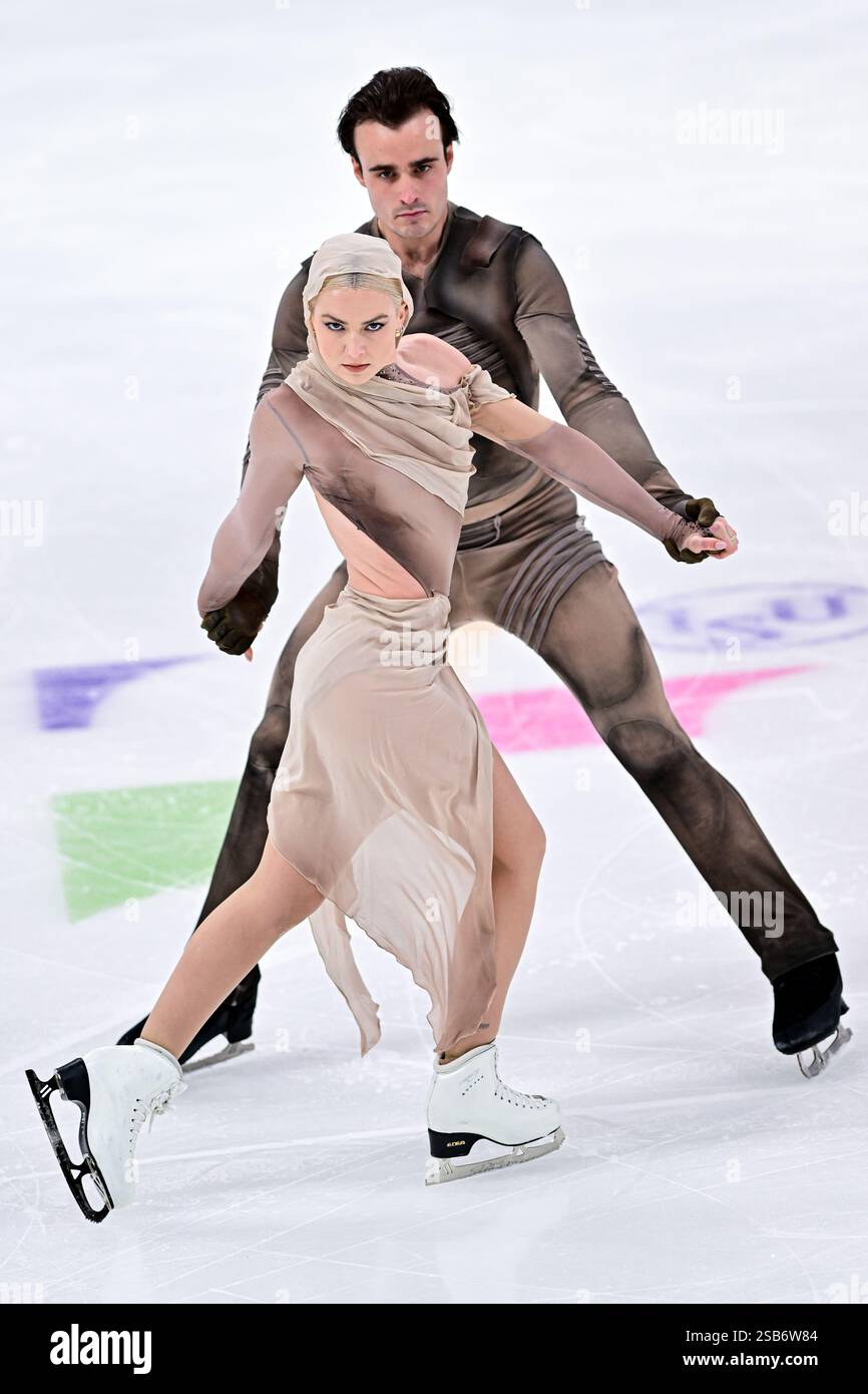 Tallinn, Estonia. 1st Feb 2025. Olivia SMART & Tim DIECK (ESP), during ...