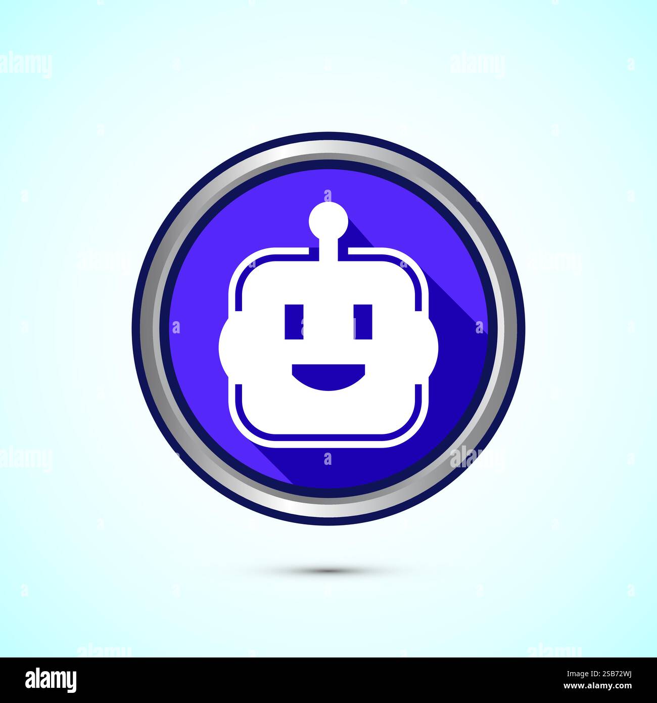 AI assistant icon design illustration. Digital or virtual assistant ...