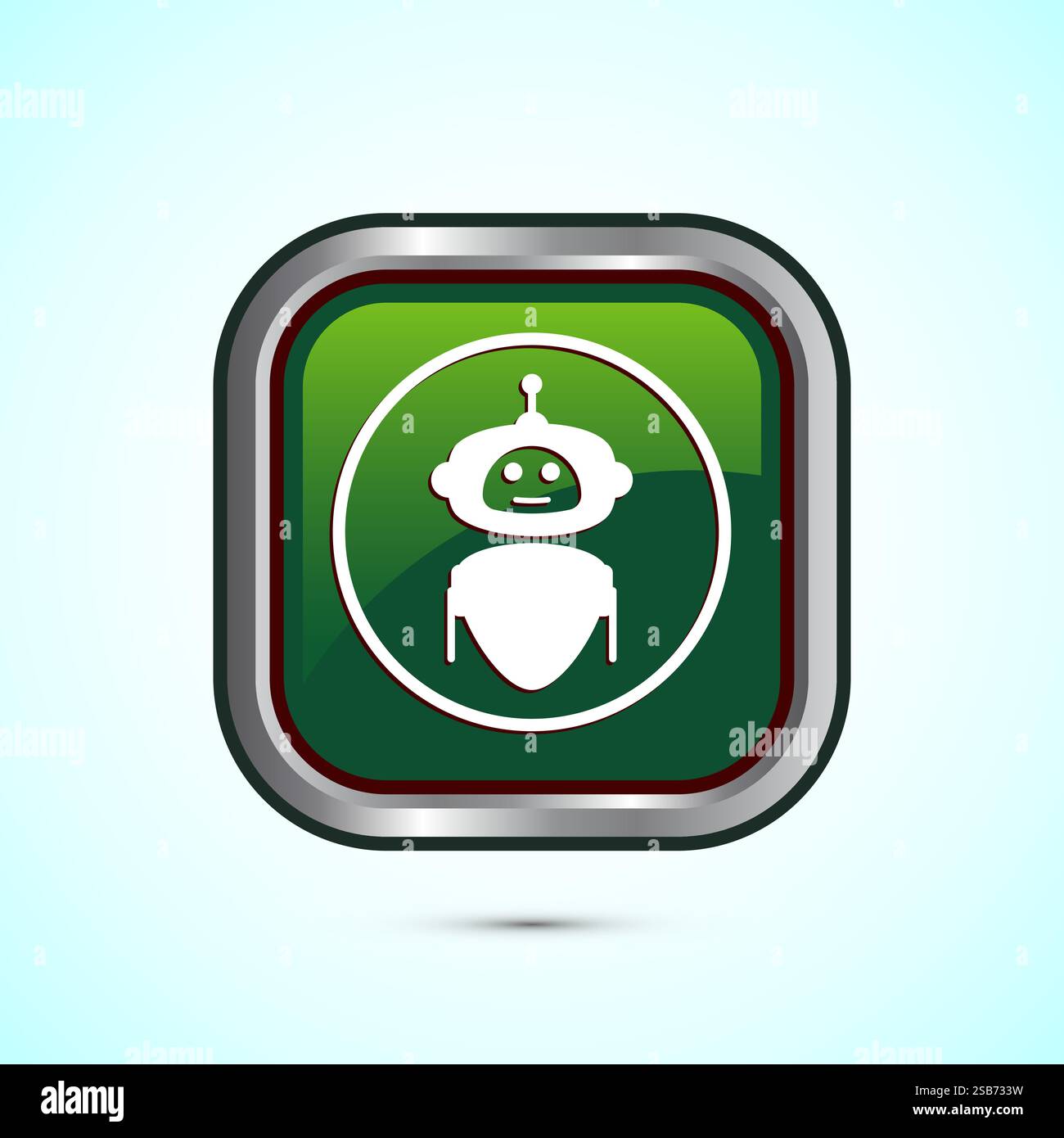 AI assistant icon design illustration. Digital or virtual assistant ...