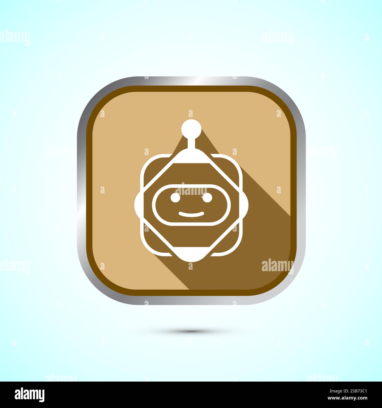 AI assistant icon design illustration. Digital or virtual assistant ...