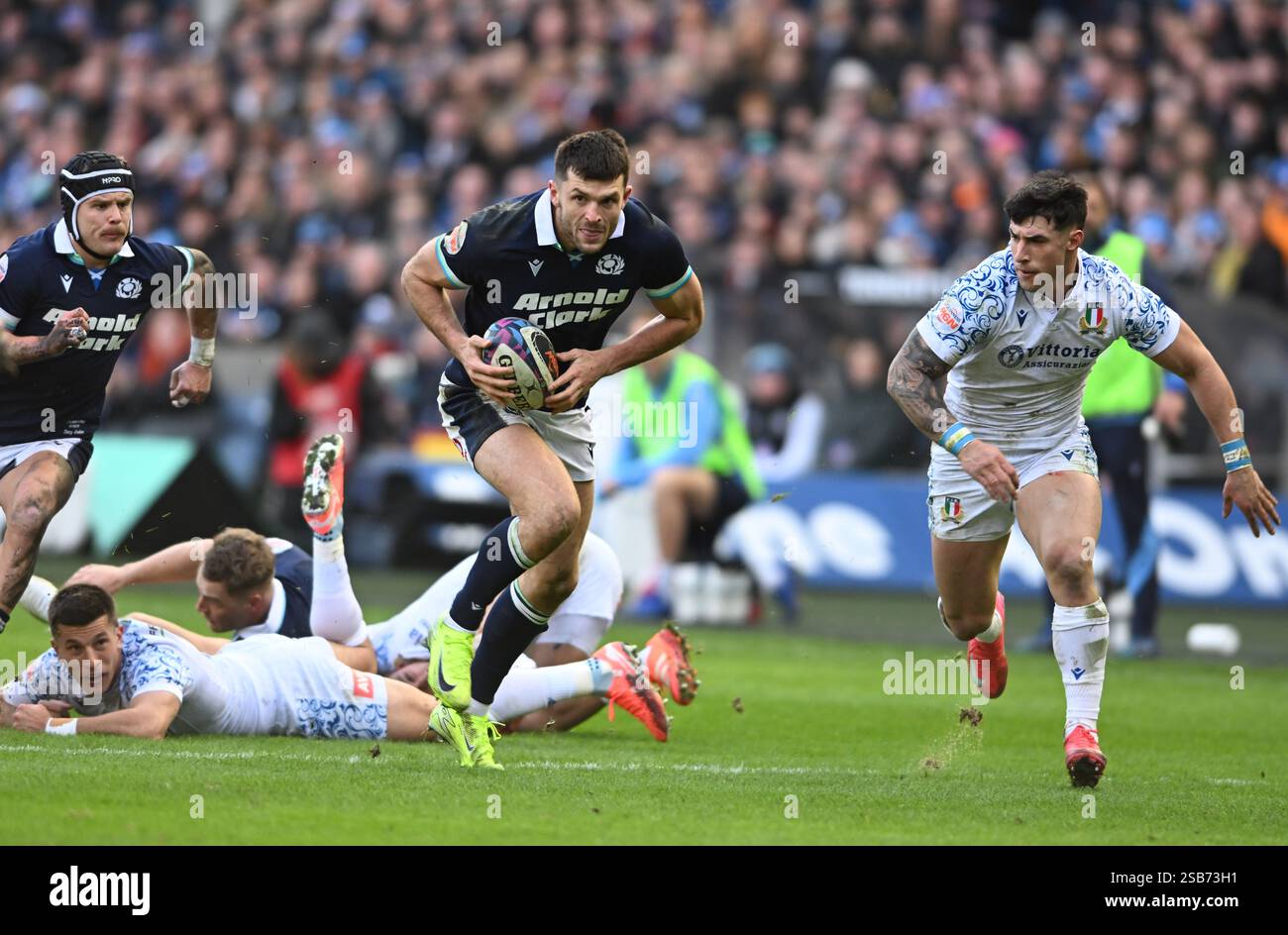 Edinburgh, Scotland, 1st February 2025. Blair Kinghorn of Scotland