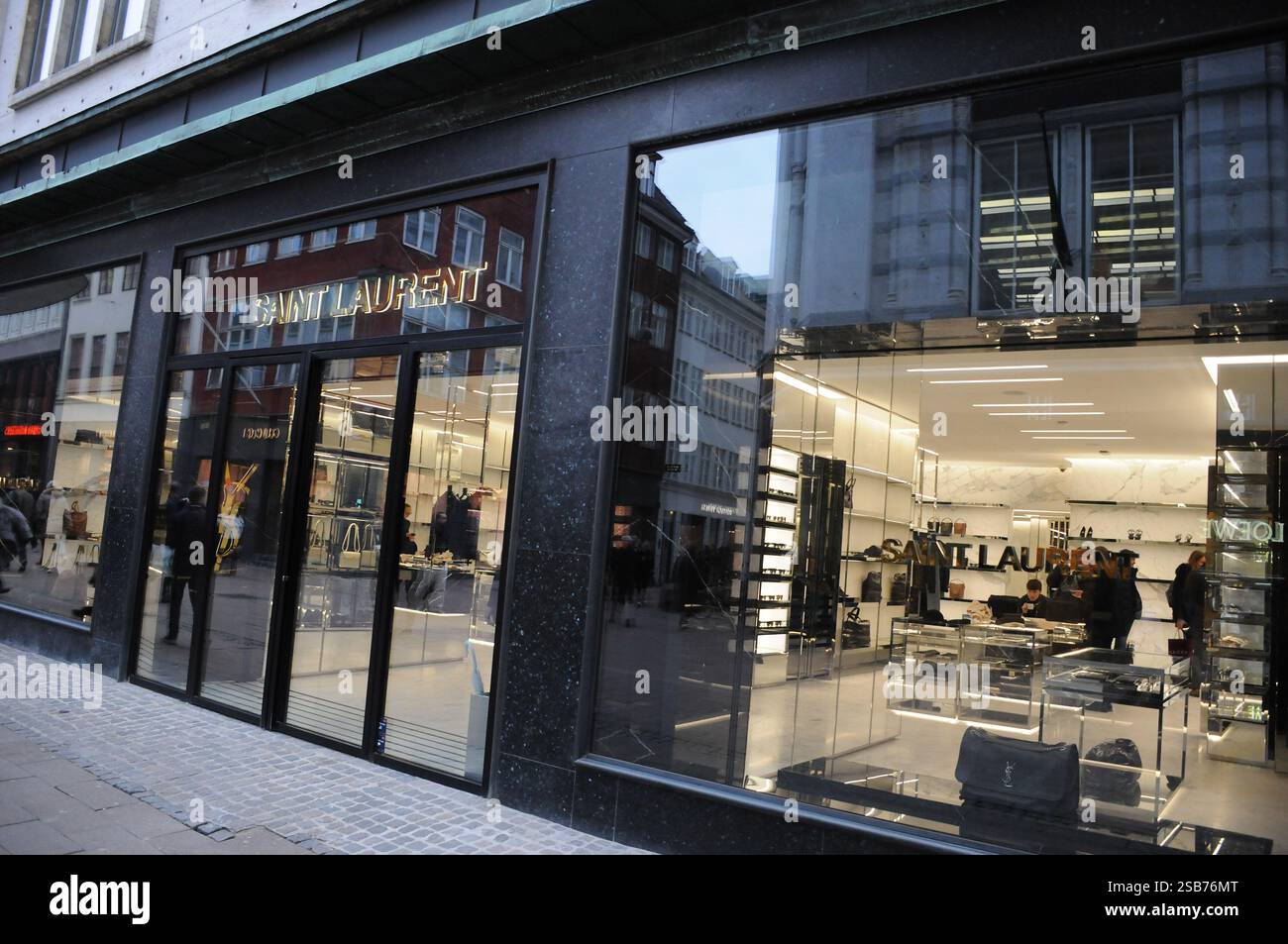 Copenhagen/ DenmarK/1st.february 2025/ saint laurent store on stroeget ...