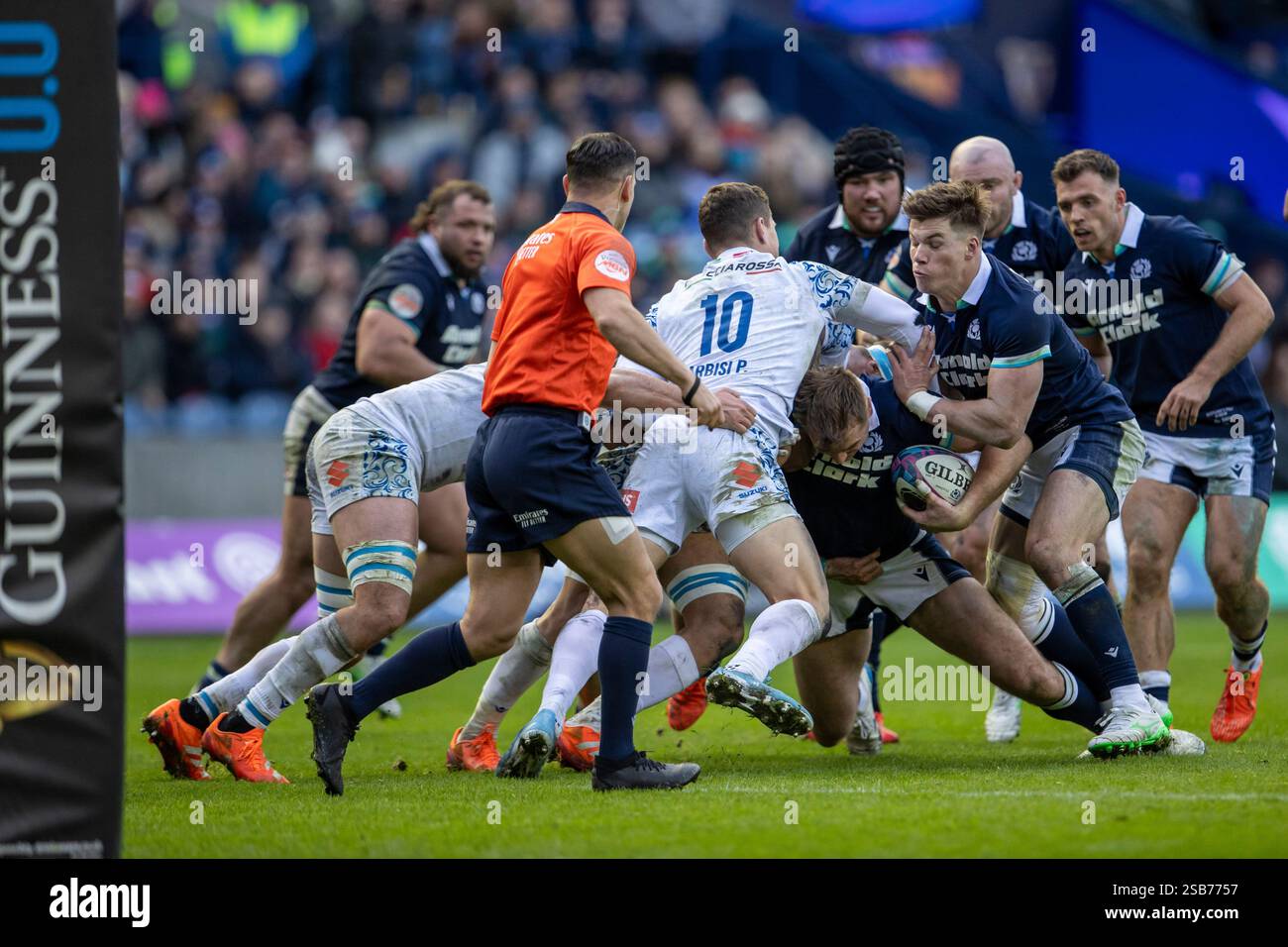 1st February 2025; Murrayfield Stadium, Edinburgh, Scotland Six