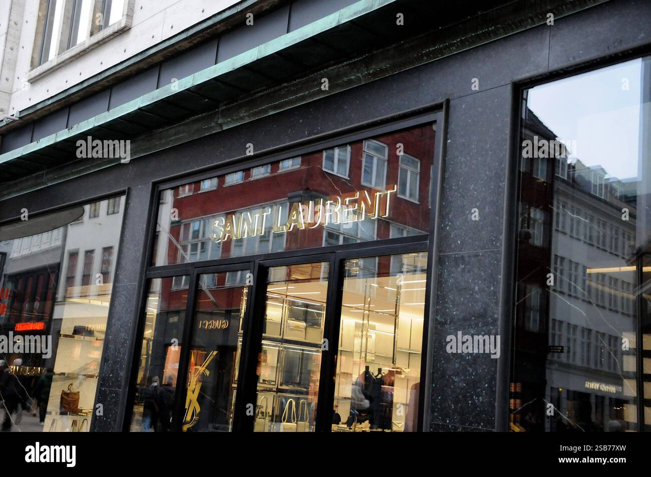 Copenhagen/ DenmarK/1st.february 2025/ saint laurent store on stroeget ...