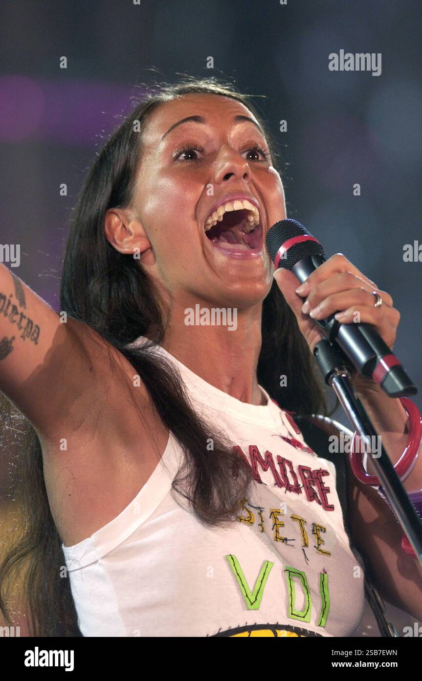 Syria Italian Singer Milan Italy 31/05/2003 :Syria, Italian singer, during the television ...