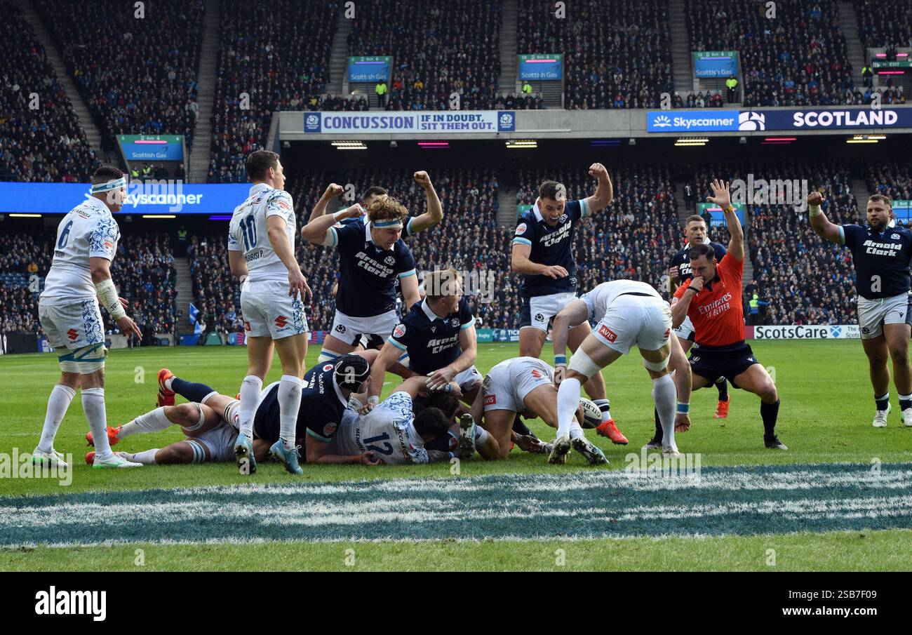 Scottish Gas Murrayfield Stadium. Edinburgh.Scotland.UK. 1st Feb .2025