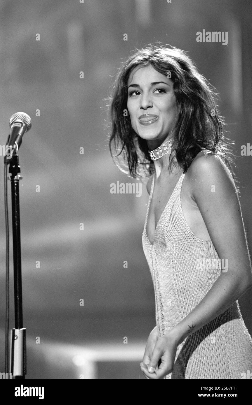 Syria Italian Singer Milan Italy 08/04/1998:Syria,Italian singer, during the television show ...