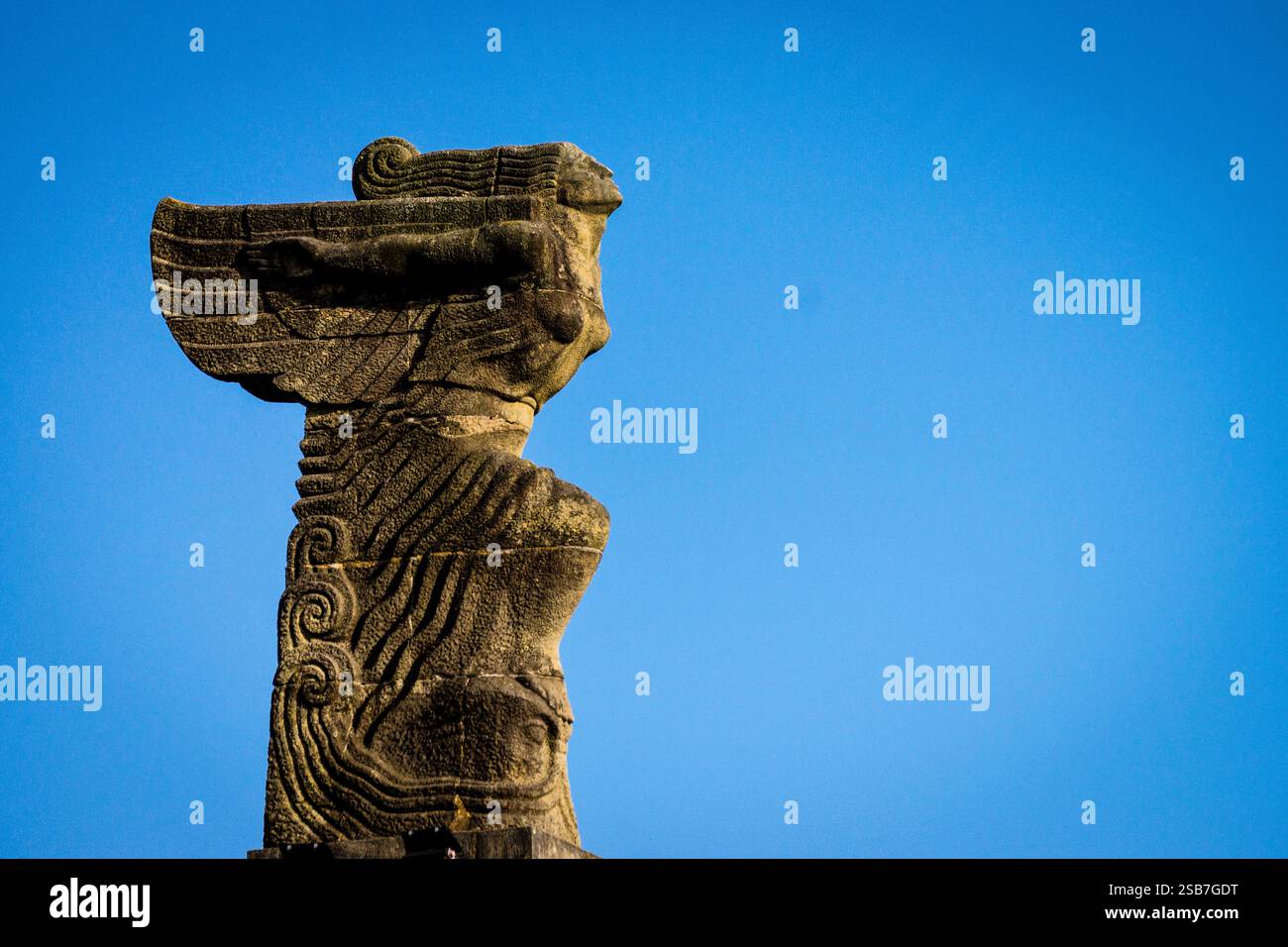 Statue in the shape of a ship's figurehead by the sculptor Victorio ...