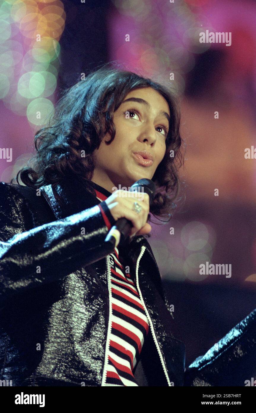 Syria Italian Singer Sanremo Italy 25/02/1996:Syria,Italian singer, during the television ...