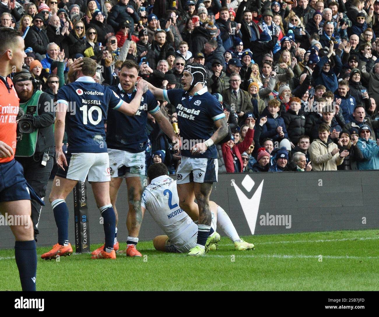 Scottish Gas Murrayfield Stadium. Edinburgh.Scotland.UK. 1st Feb .2025