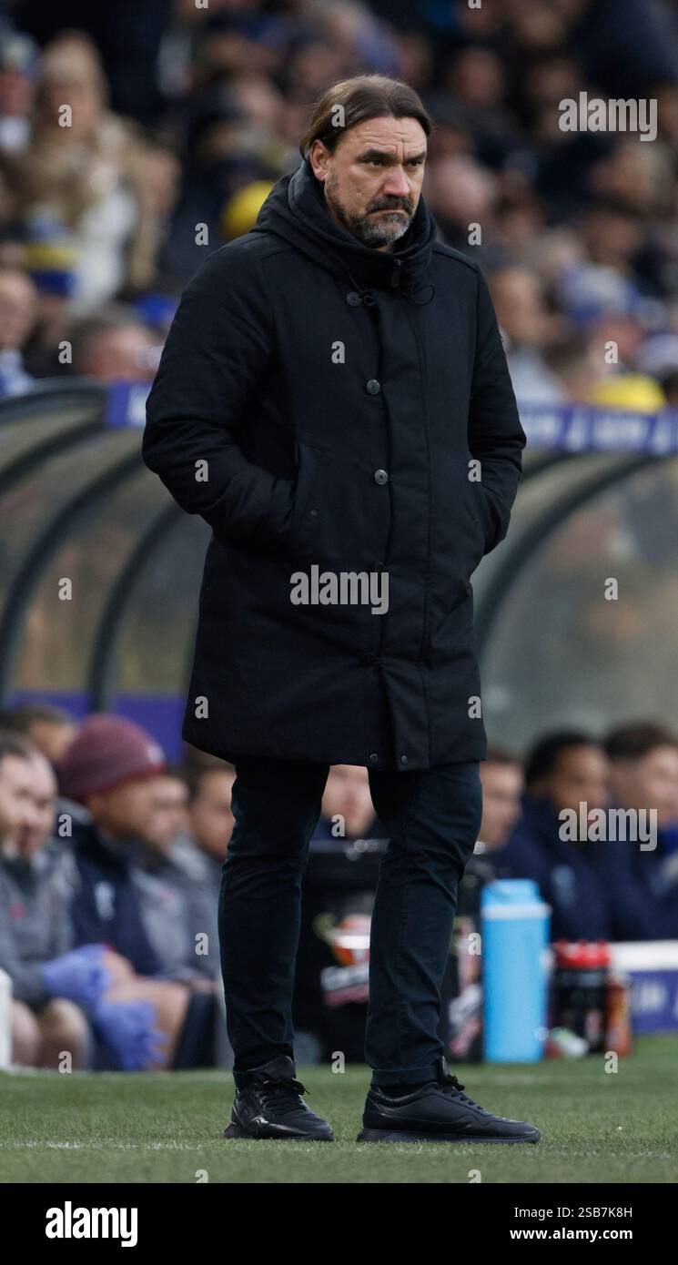Leeds United manager Daniel Farke during the Sky Bet Championship match ...