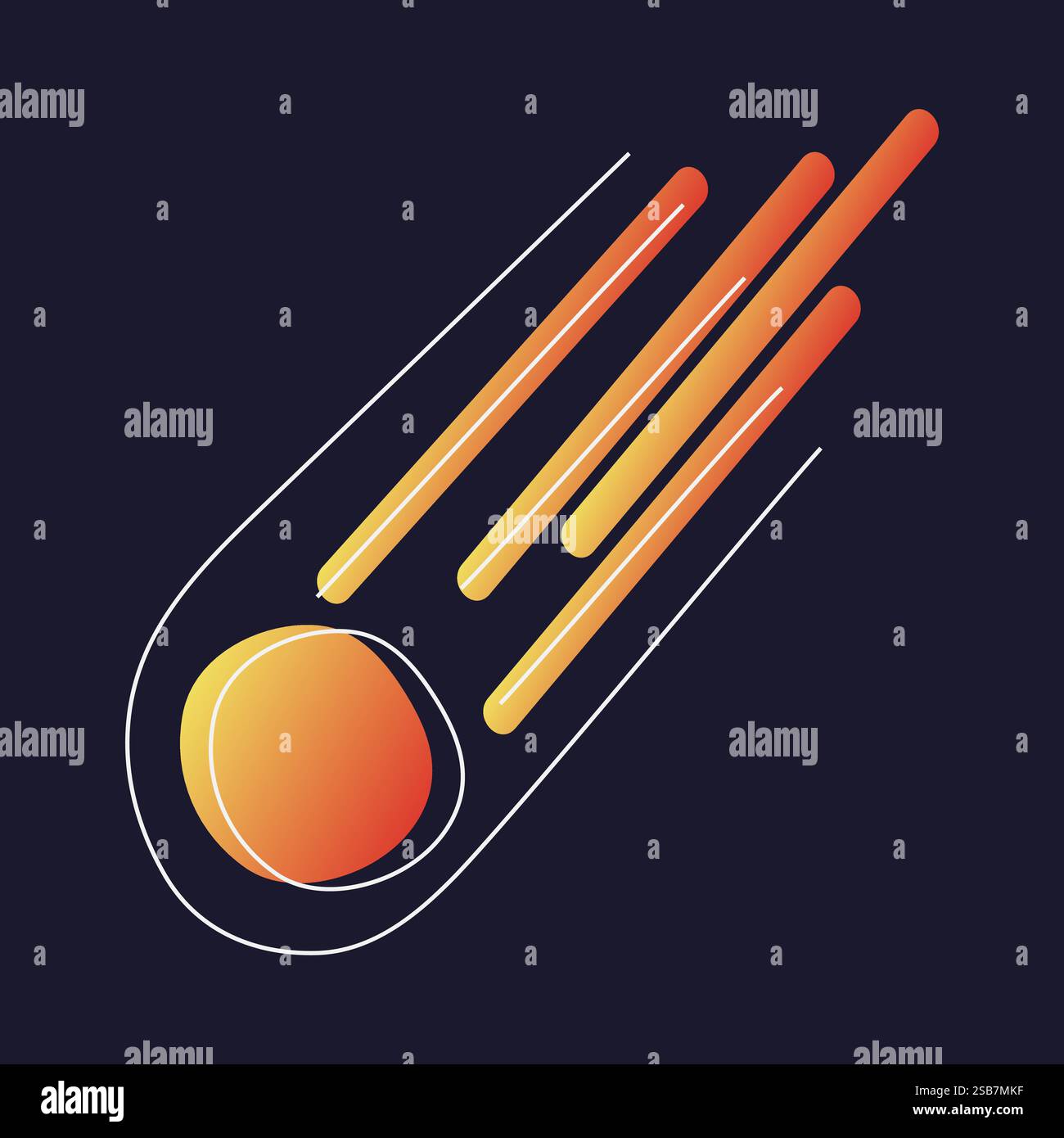 An orange and yellow star shines brightly against a deep black ...