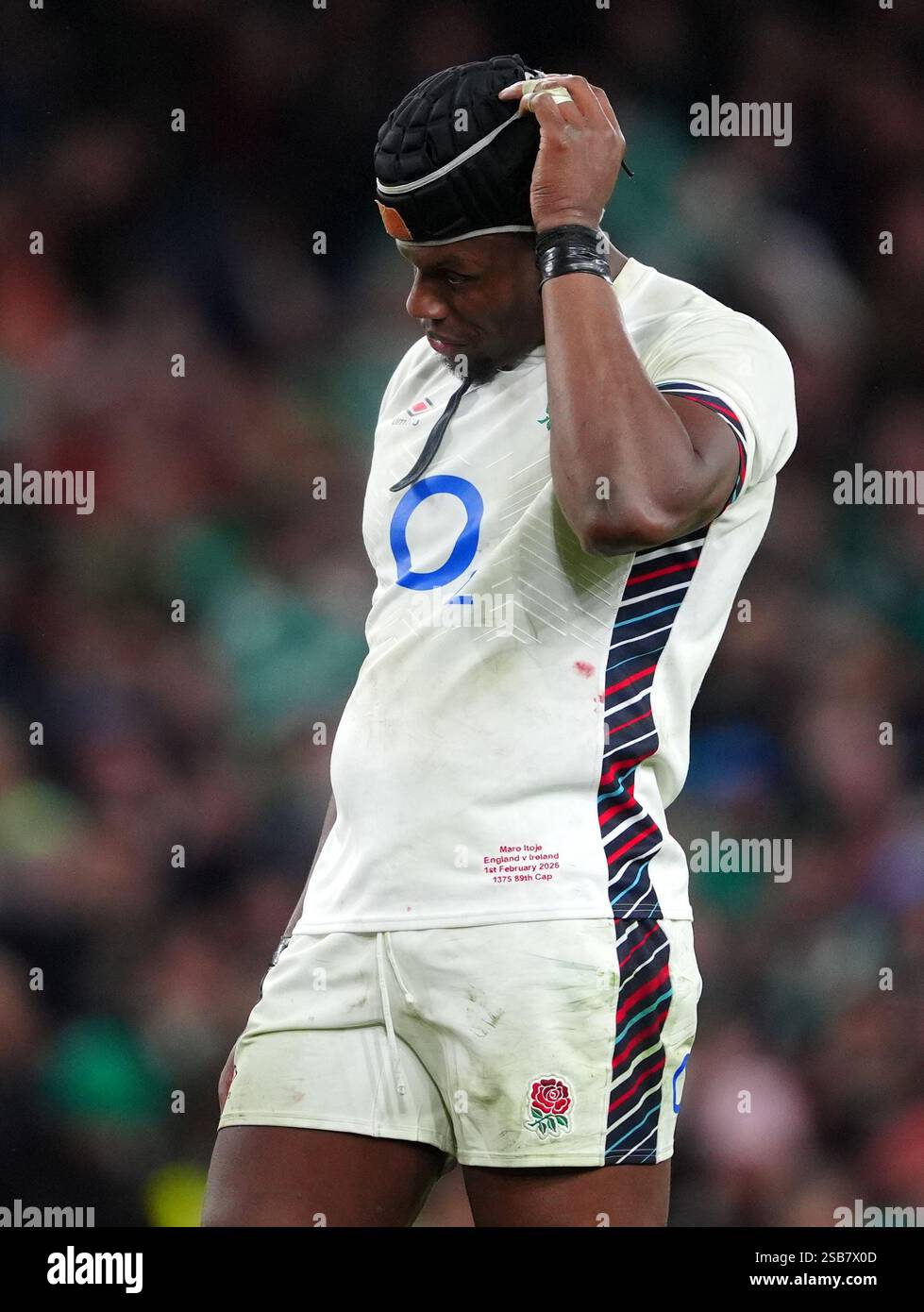 England's Maro Itoje reacts following the Guinness Men's Six Nations
