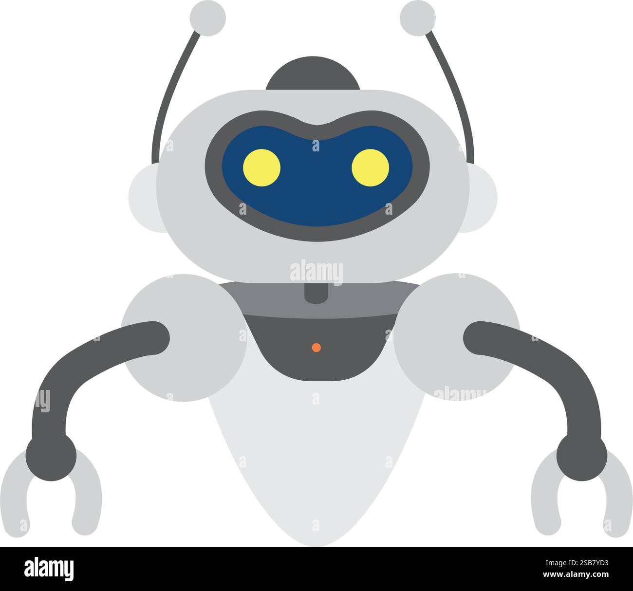 Vector Robot chatbot, AI in science and business, Technology and engineering concept. Stock Vector