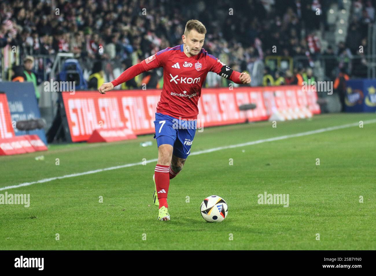 Krakow, Poland. 1st Feb, 2024. football 2024 2025 PKO BP Ekstraklasa