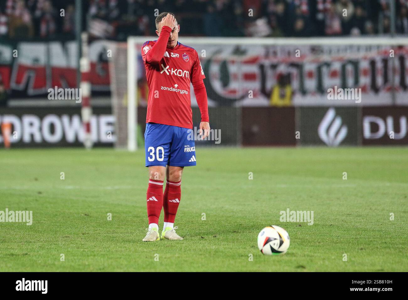 Krakow, Poland. 1st Feb, 2024. football 2024 2025 PKO BP Ekstraklasa