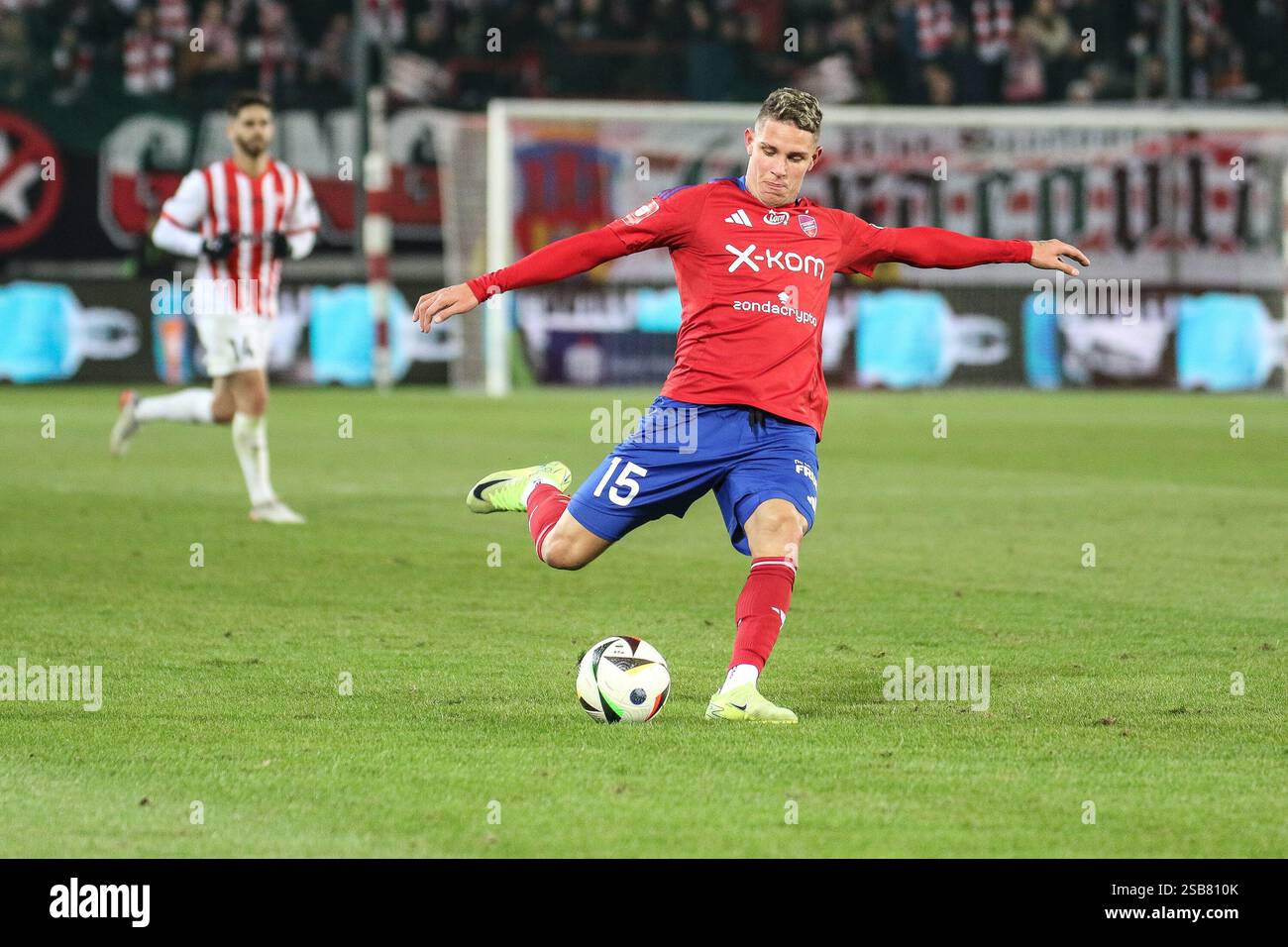 Krakow, Poland. 1st Feb, 2024. football 2024 2025 PKO BP Ekstraklasa