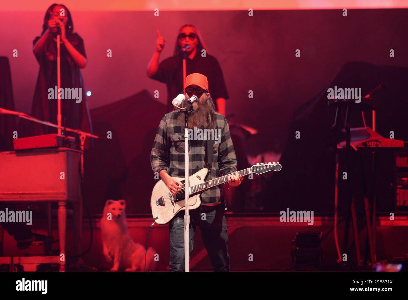 Sunrise, USA. 31st Jan, 2025. Crowder performs in Sunrise, Florida on