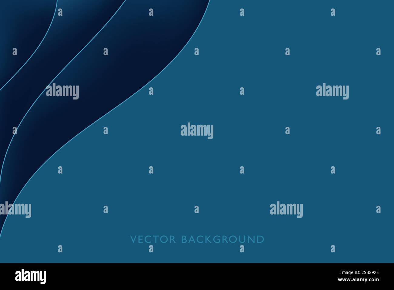 Blue Abstract Background With Wavy Lines Stock Vector Image & Art - Alamy