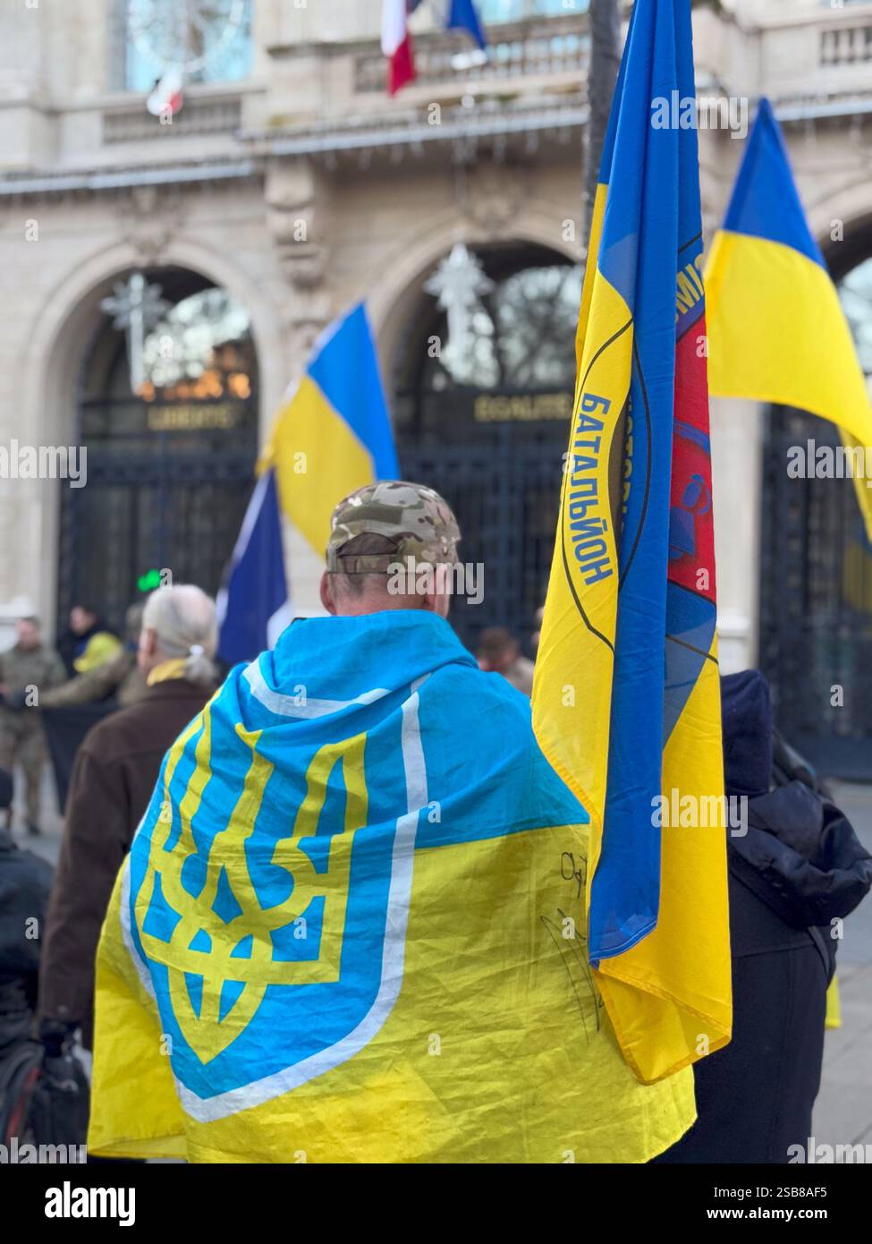 Unity in diversity shines at the rally with Ukrainian flags unfurling ...
