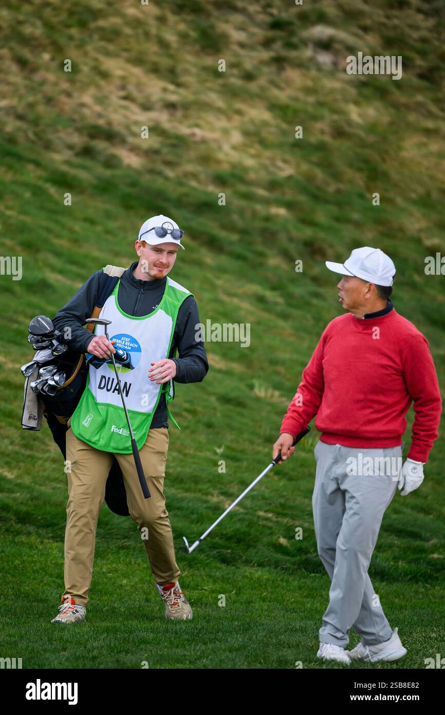 PEBBLE BEACH, CA JANUARY 30 Ping Duan during round 1 at the AT&T