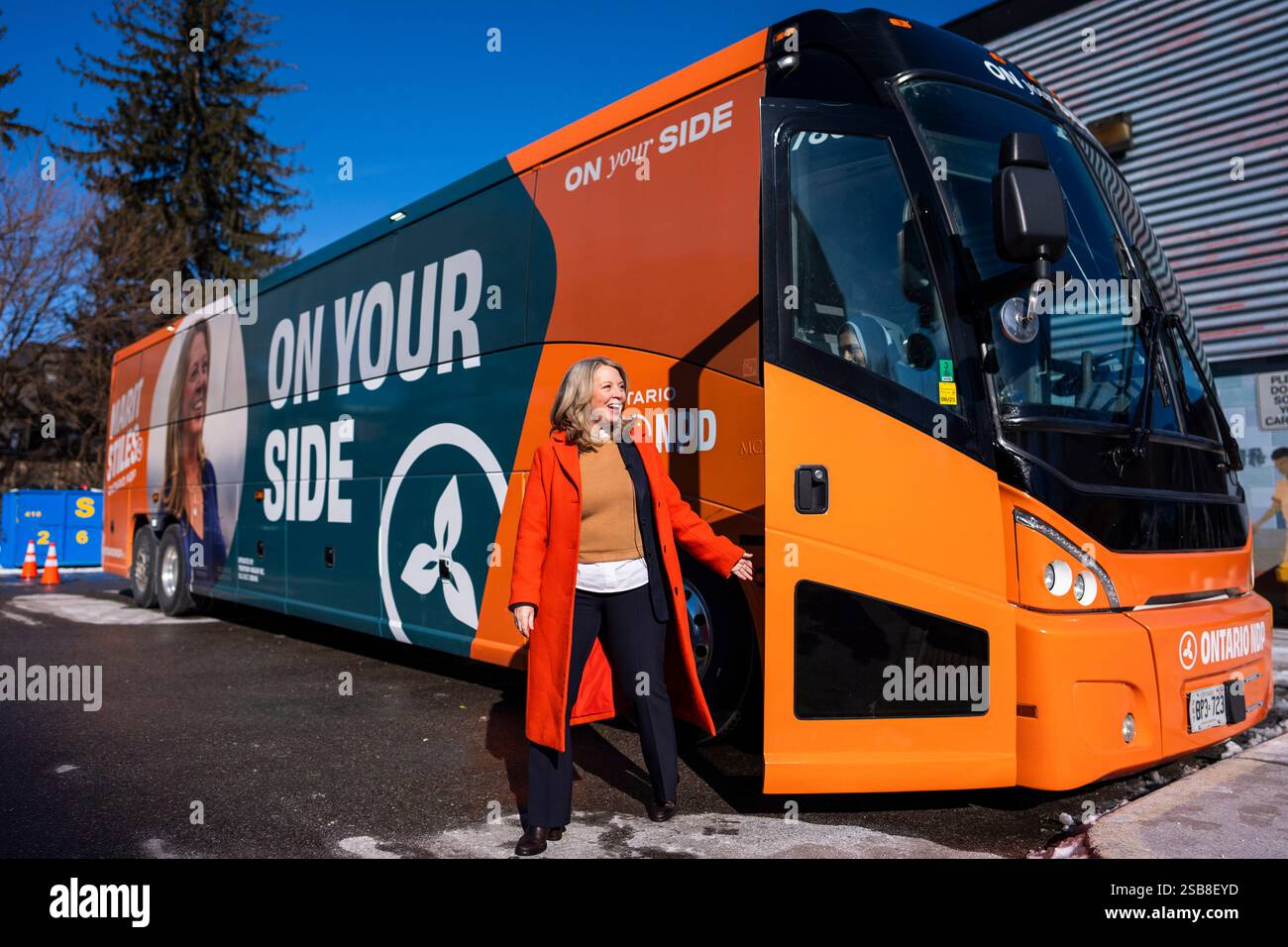 Scarborough, Canada. 01st Feb, 2025. Leader of the Ontario NDP Marit ...