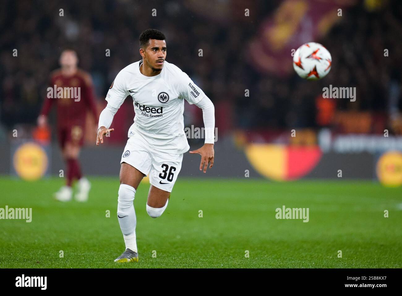 Rome, Italy. 30th Jan, 2025. Ansgar Knauff of Eintracht Frankfurt ...