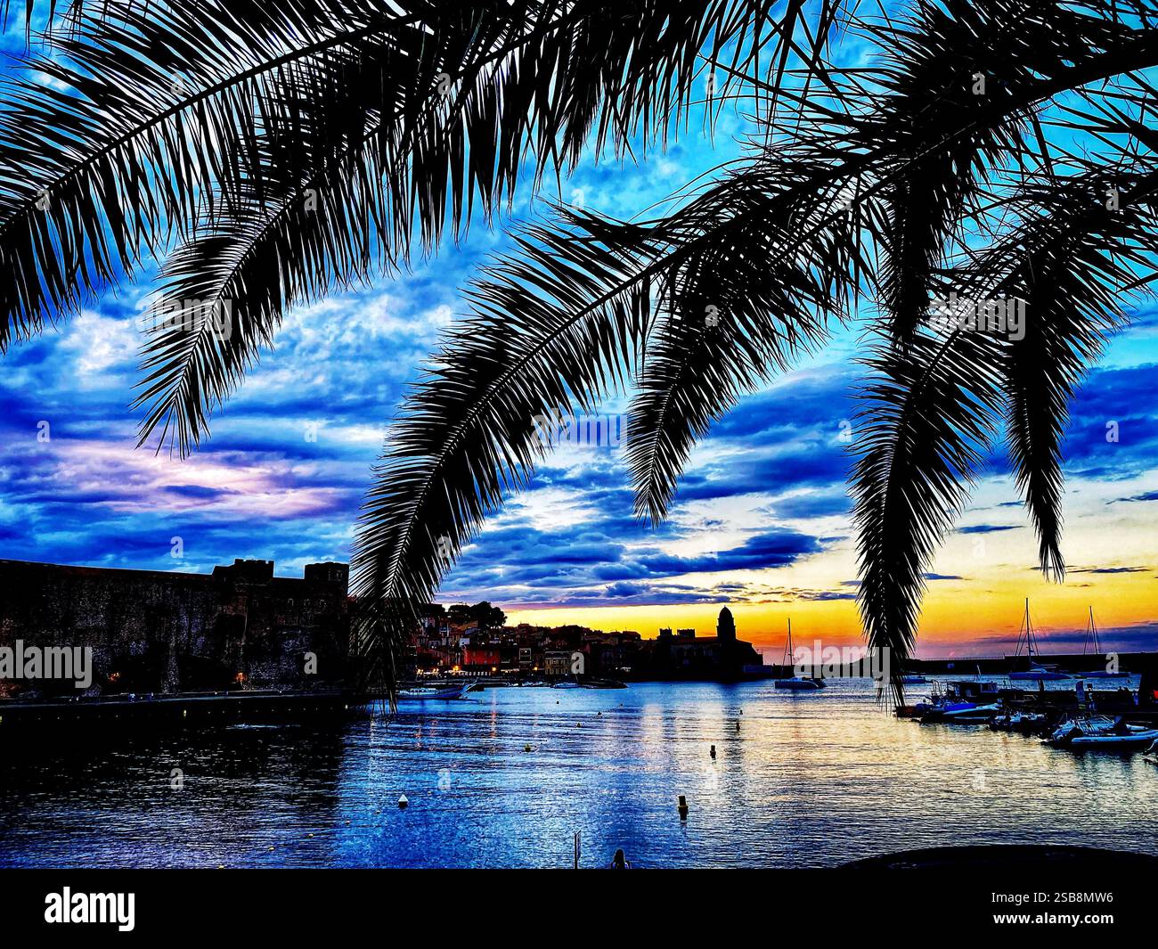 Collioure south of France - Smartphone Captured Stock Image
