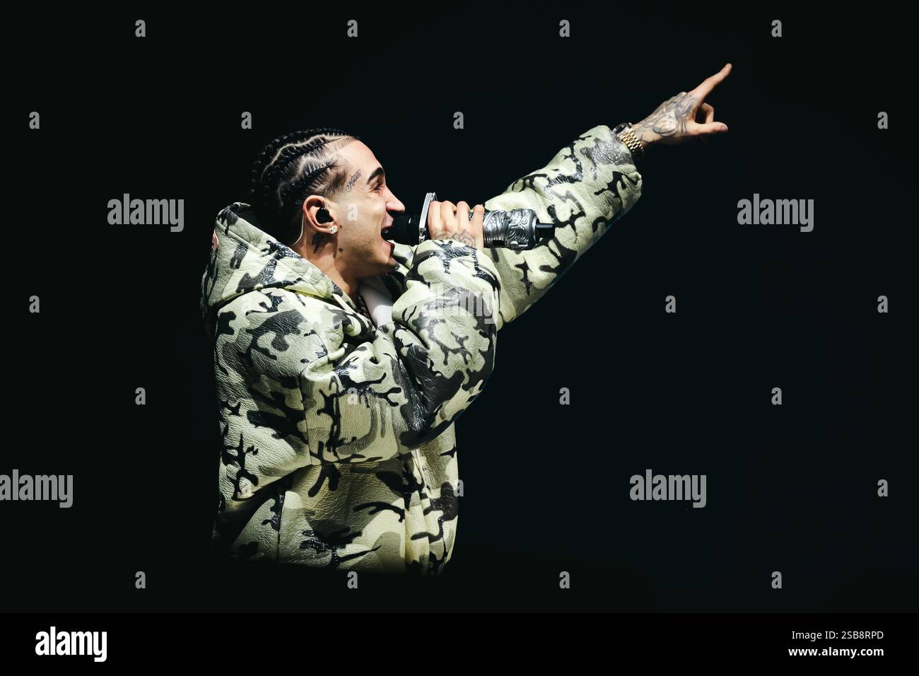 Capo Rapper Tour Milan, Capo Plaza performs in concert at Unipol Forum Assago. In the ...