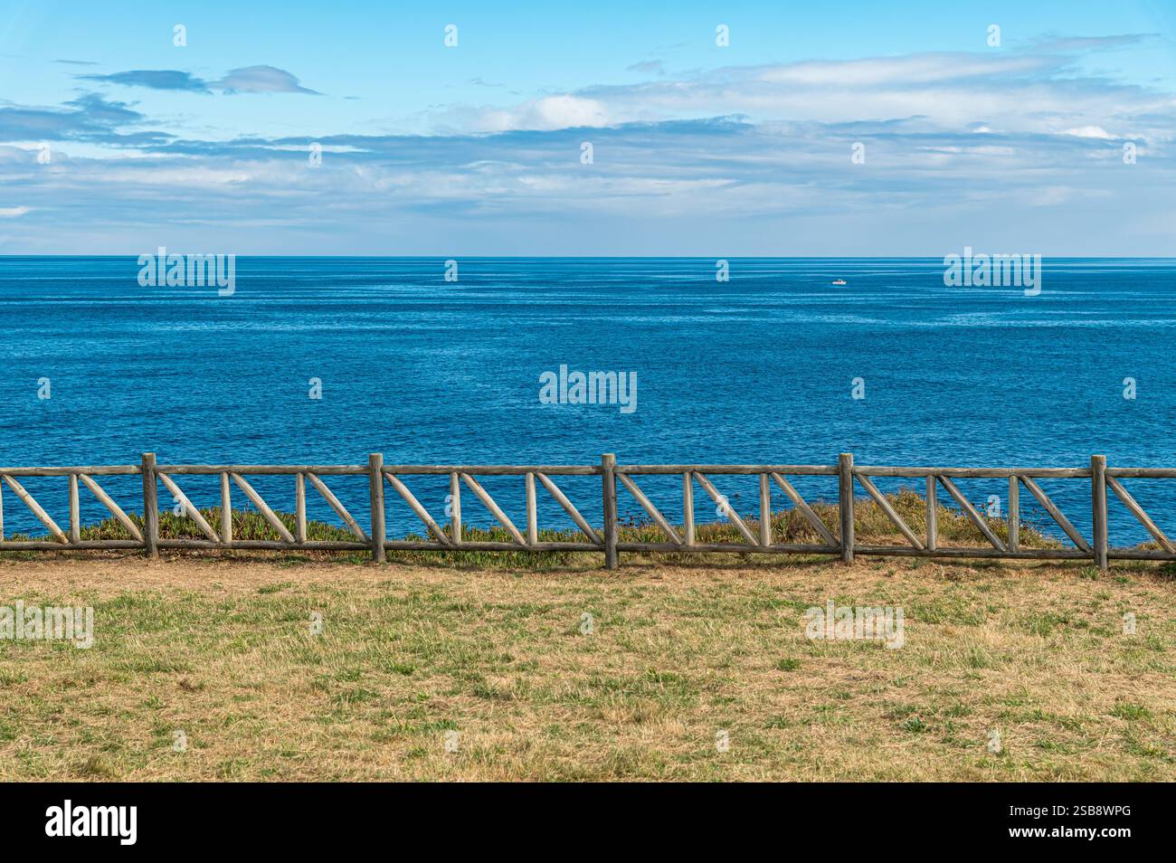 Seascape on the shores of the Cantabrian Sea in the village of Rinlo ...