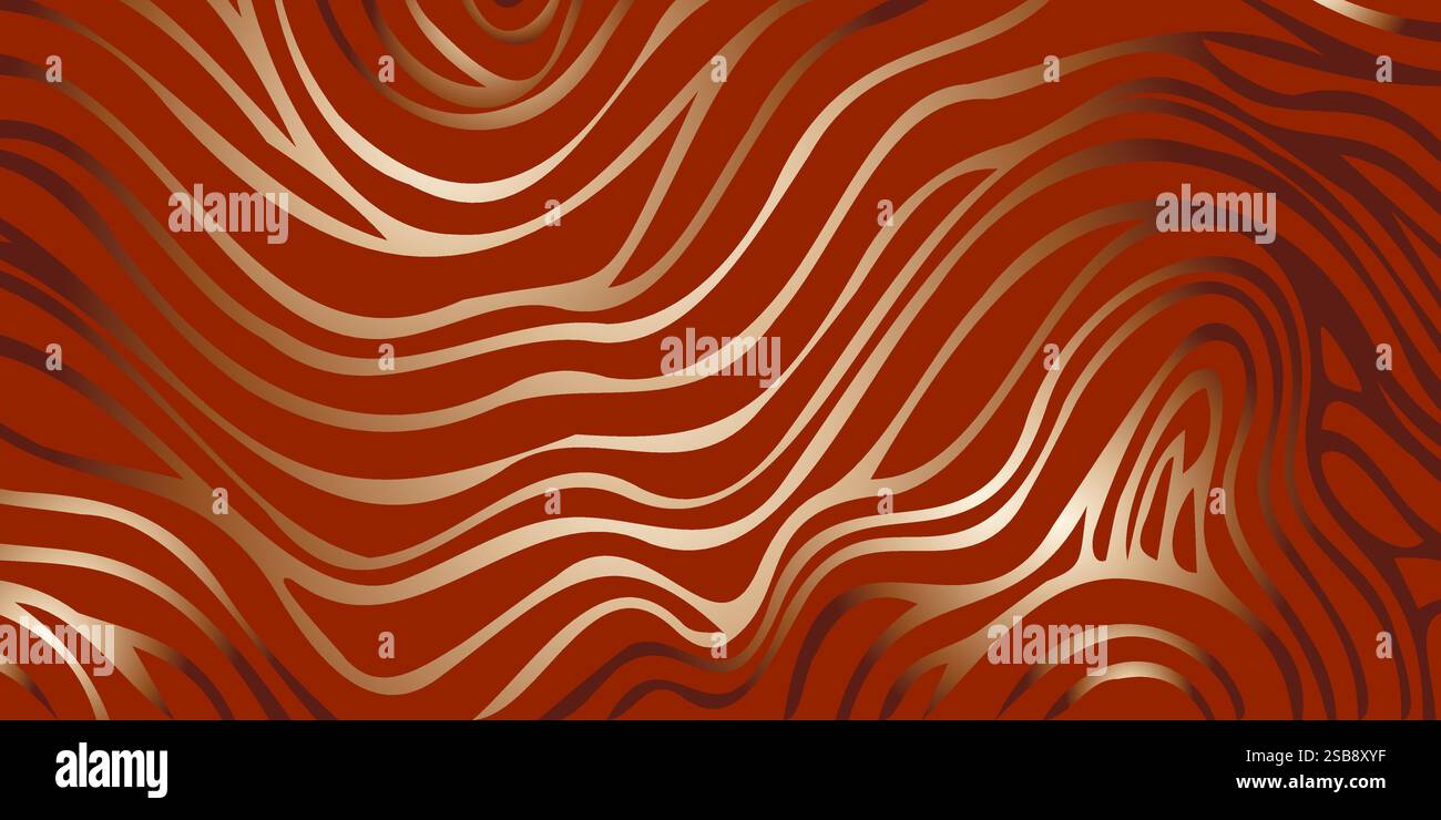 Dark Orange vector backdrop with bent lines. Colorful illustration in ...