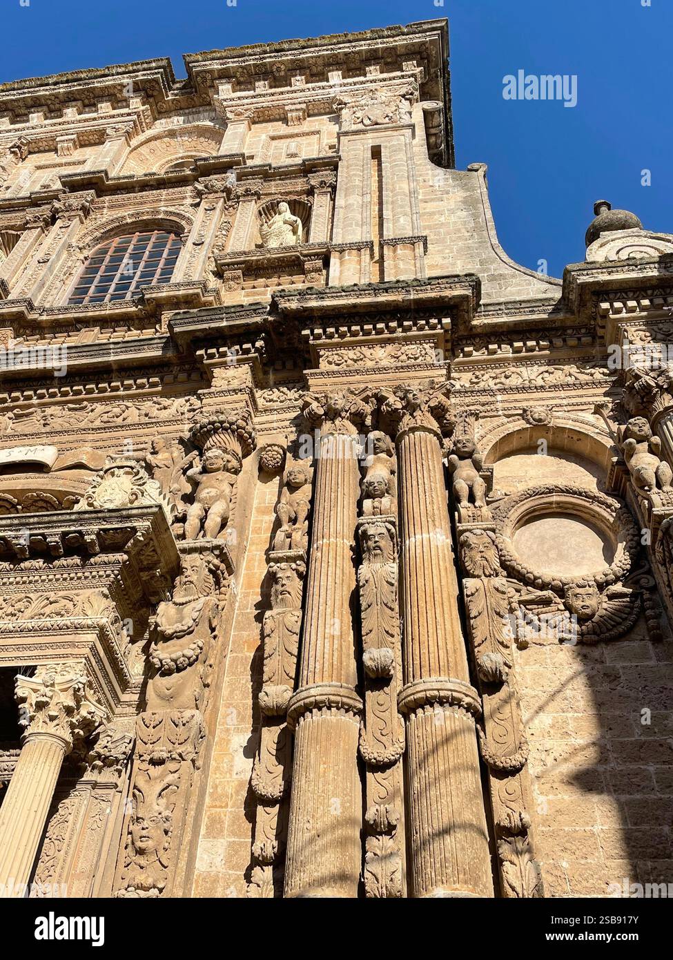 Nardo, Italy.  Exterior view of the 16th century Church of Saint Dominic. - Smartphone Captured Stock Image
