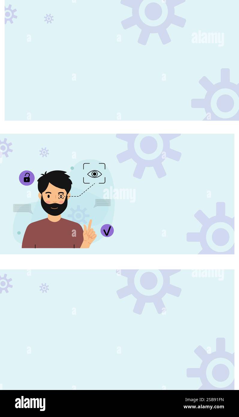 Woman Using Voice Recognition Technology Stock Vector