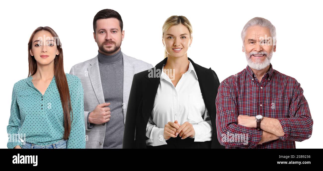 Group different elderly people hi-res stock photography and images - Alamy
