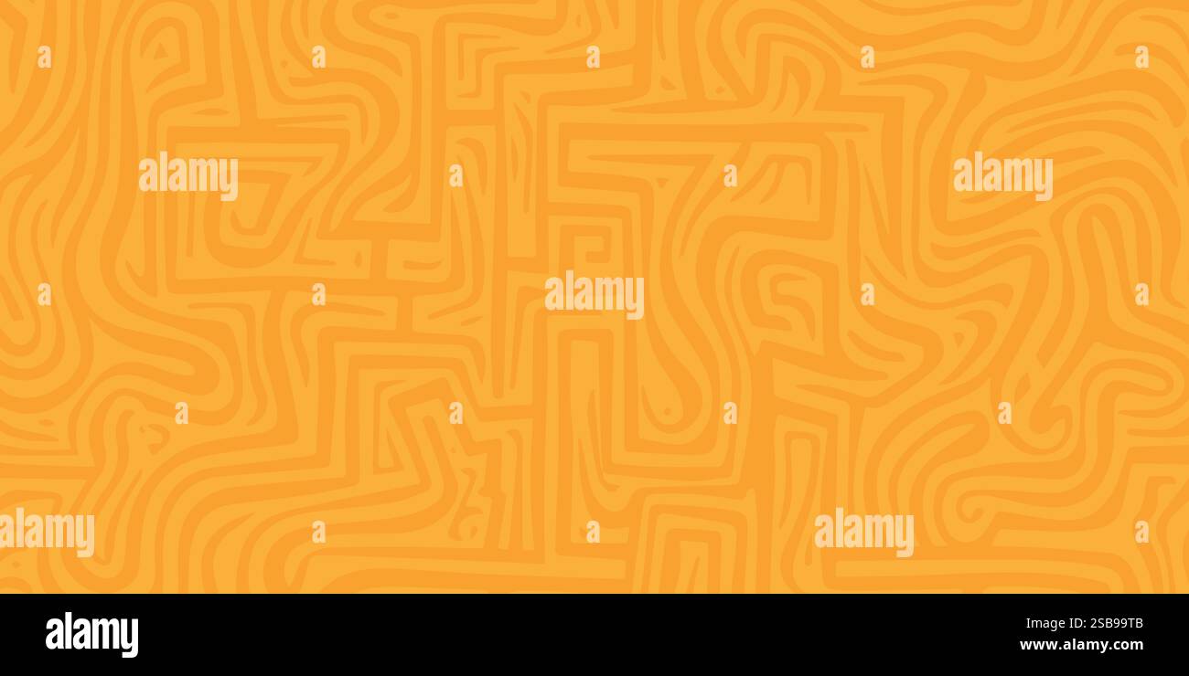 Orange Organic Turing Seamless Pattern. Abstract organic background  Stock Vector