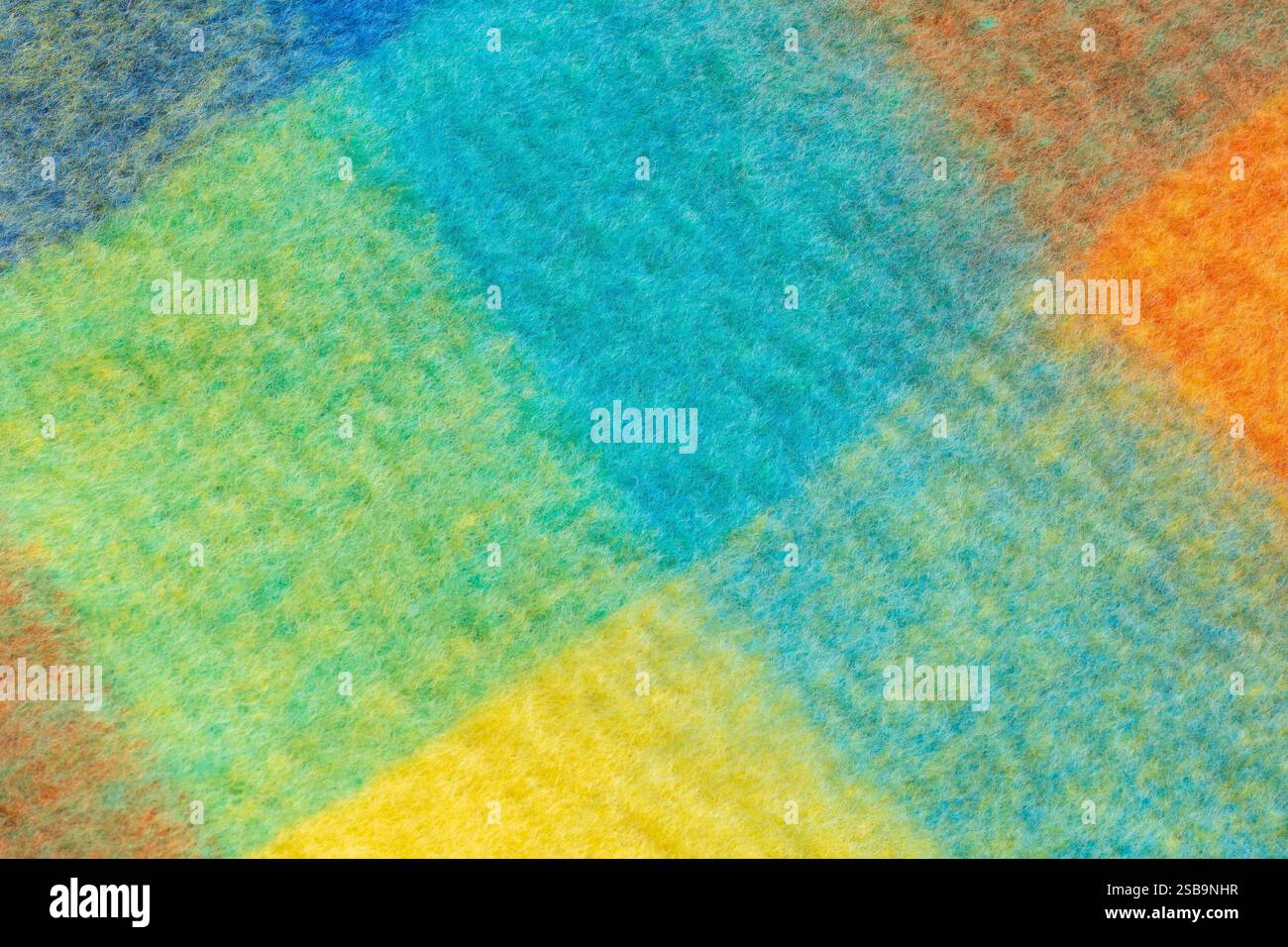 Multicolored soft material used in the fashion industry to produce winter scarf Stock Photo
