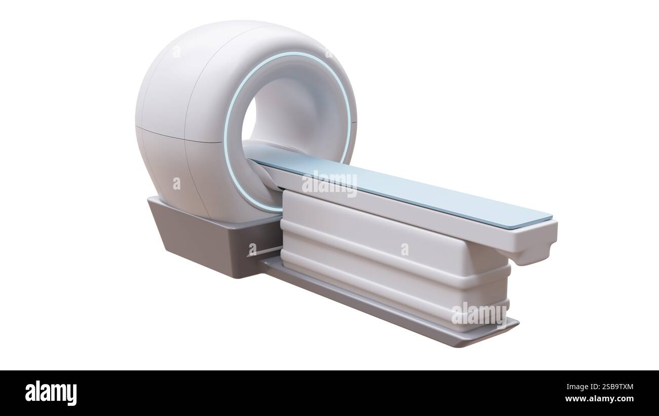 CT MRI scanner machine, magnetic resonance imaging machine isolated on ...